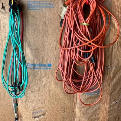 Lot Of Assorted Extension And Bungie Cords