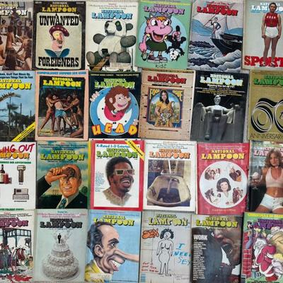 (24) 1970's National Lampoon Magazines