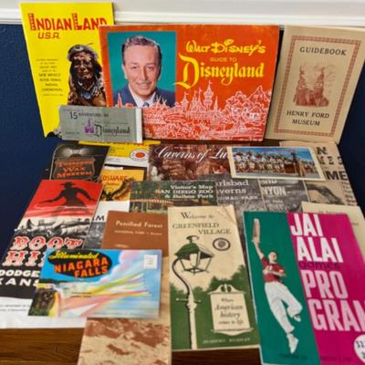 Assorted Guide Books And Maps - Walt Disney, Kiva, Luray Caverns, Henry Ford, Grand Canyon, And More