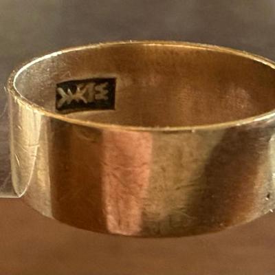 Antique Baby 10k Gold Baby Ring Size 2 Weight 1.34 Grams