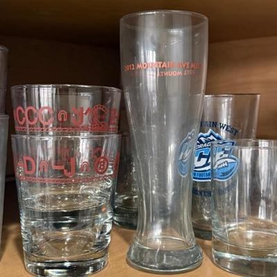 Assorted Bar Glasses - Salute Italy, Low Balls, Jack Daniels, Colorado Ice, Western, And More