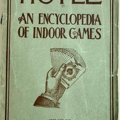 Antique Paper Back 1916 Hoyle Encyclopedia Of Indoor Games