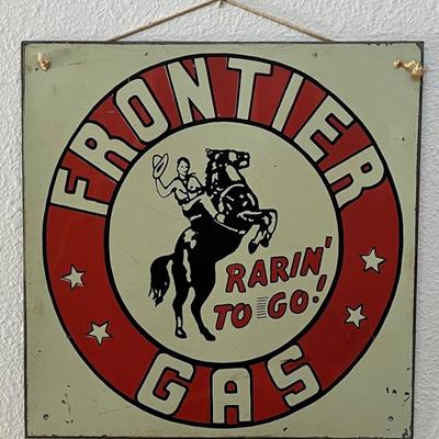 
Frontier Gas Metal 11.75" X 11.75" Wall Hanging Sign