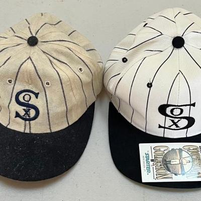 (2) Cooperstown Collection By Starter White Sox Hats - Snap Back And Size 7 1/4
