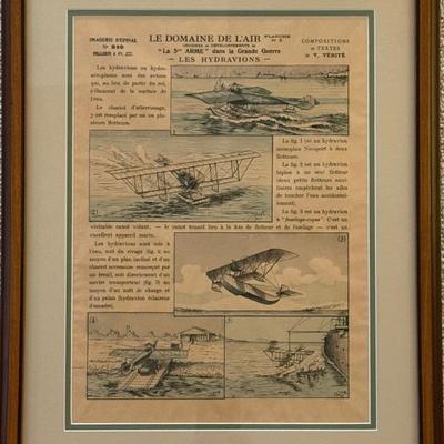 Framed Newspaper Le Domaine D'air No. 210