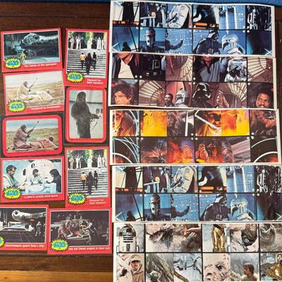 (9) 1977 Star Wars Cards And (5) 1980 Empire Strikes Back Burger King Cards