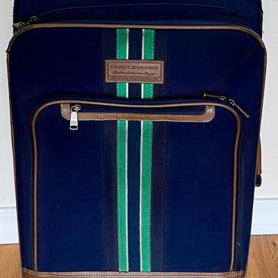 Tommy Hilfiger Navy Upright Suitcase With Original Box