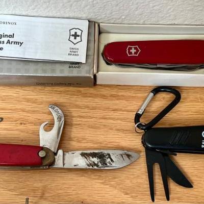 Victoronix Swiss Army Knife With Original Box, Vintage Pocket Knife, Century Golf Multitool