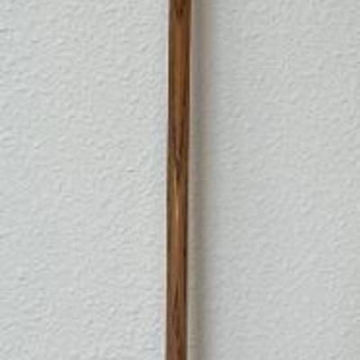 Abercrombie & Fitch Highlander Hand Made In St. Andrews Scotland Wooden Club With Leather Wrapped Handle