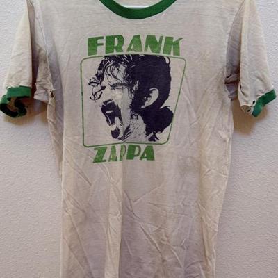 Vintage 1970's Frank Zappa Ring Neck Band T Shirt From Chunga's Revenge (as Is)