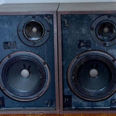 Pair Of Vintage Audio Dynamic XT-6 Speakers (as Is)