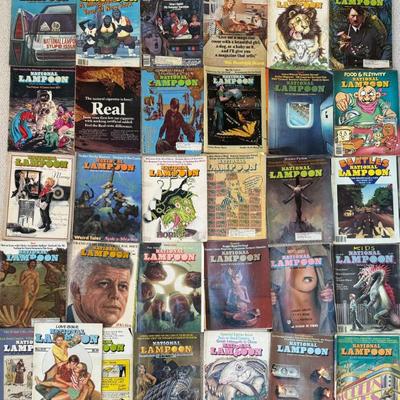(31) 1970's National Lampoon Magazines
