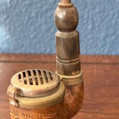 Allwetter 03460 Wiesbaden German Mullenbach And Thewald Brass And Wood Hunters Pipe