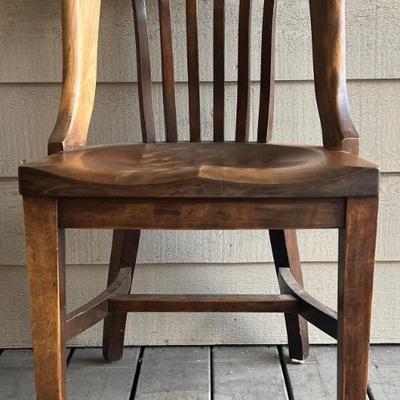 Vintage Taylors Comfortable Chairs Mahogany Bankers Chair With Original Sticker