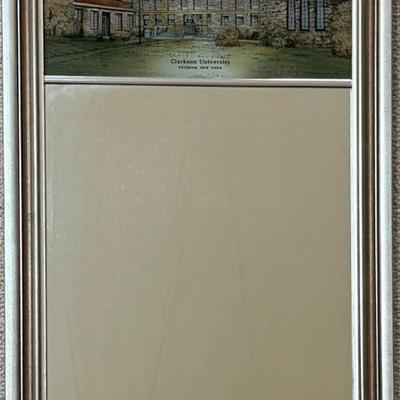 
Clarkson University Series Mirror Created By Eglomise Designs Inc. Potsdam New York