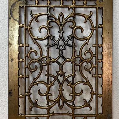 Antique Brass Decorative Grate Cover