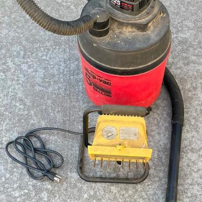 5 Gallon Shop Vac With Hose And A Plug In Work Light