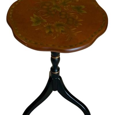 L. Hitchcock Small Pedestal Side Table