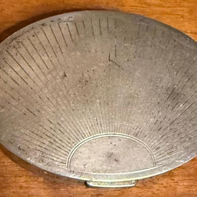 Antique Sterling Silver Elizabeth Arden New York Powder Compact With Mirror (as Is) Weight - 60.89 Grams