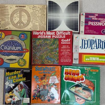 Vintage Games - Sixtomania, Head Games, Bullwinkle, Our Universe Space Kit, Cranium, And More