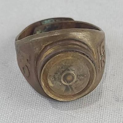 1950s Hopalong Cassidy Cowboy Western Compass Ring – Vintage TV Collectible, Adjustable