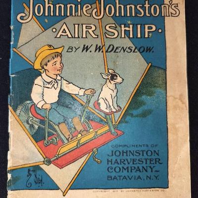 1909 Johnnie Johnston’s Air Ship 1st Ed Booklet – W.W. Denslow Oz Illustrator
