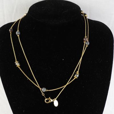 Women's Multicolored Costume Jewelry Necklace Signed Worthington