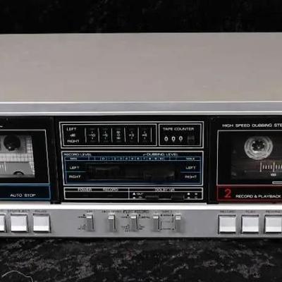 Vintage Realistic SCT-74 High Speed Dubbing Stereo Double Cassette Deck