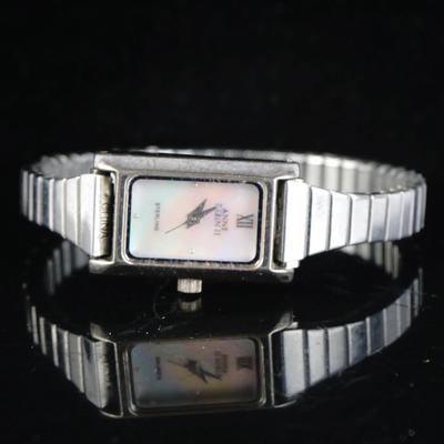 Anne Klein II Women's Watch in Sterling Silver with Mother-of-Pearl Dial