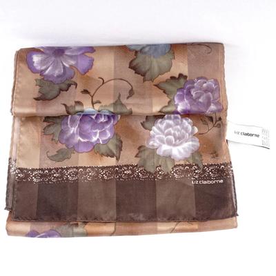 Vintage Liz Claiborne Floral Patterned Handkerchief