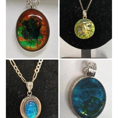 Golden Rutile Gemstone In Sterling Necklace +