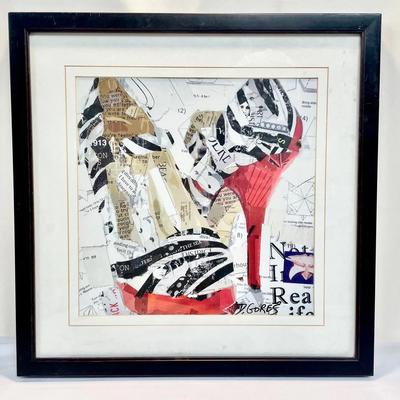 Collage Print By Derek Gores - “Not In Real Life” 17x17”