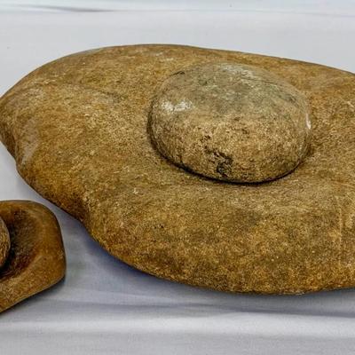 Ancient Stone Artifacts:  Metate and Mano