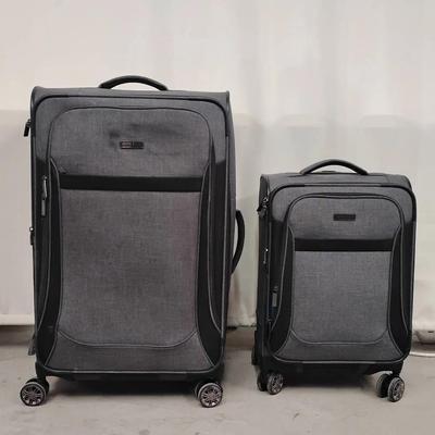Perry Ellis Portfolio 2pc Luggage Set - Grey Softside Spinner Suitcases