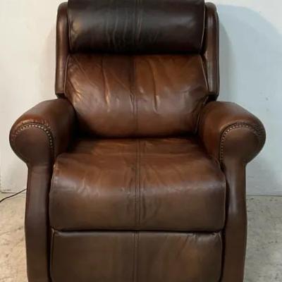 Bernhardt Leather Power Recliner 