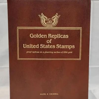 Golden Replicas of United States Stamps – 22kt Gold Foil Proof Collection