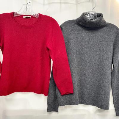 Vintage Cashmere Sweaters - Prada And Brooks Brothers Size 44/M 