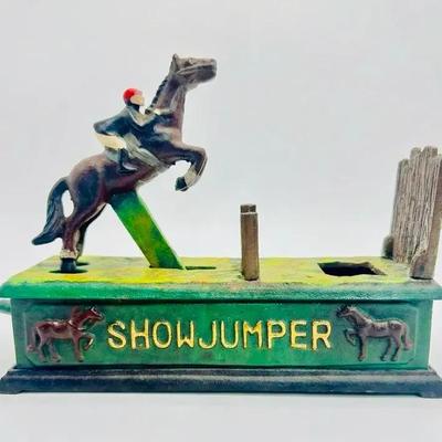 “Show Jumper" mechanical bank Reproduction