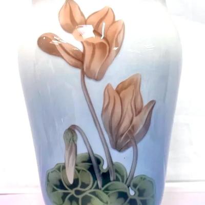 Cyclamen & Dragonfly Vase from Royal Copenhagen, 1970s