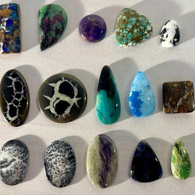 Rarer Stone Cabochons: Septerian, Larimar, Pietersite & More