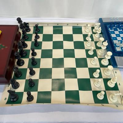 Portable Tournament Chess, Lexibook ChessLight And Multi-Game Board Wooden Set