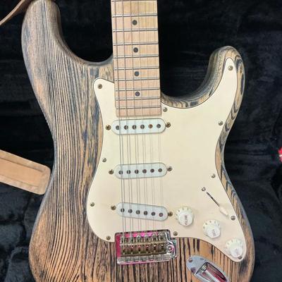 Slick SL 57 Aged Black Ash Maple Fingerboard Anico Pickups With Hardshell Case