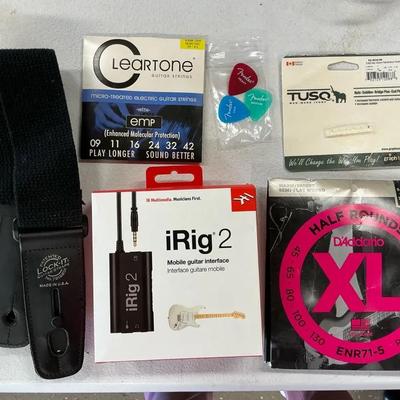 New Guitar Strings,I Rig 2 Mobile Interface, Strap, Fender Picks
