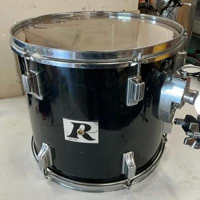 Rogers 14” Tom Drum Black Big R Label