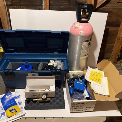 Remote helium set up" system manufactured by conwin carbonic co.