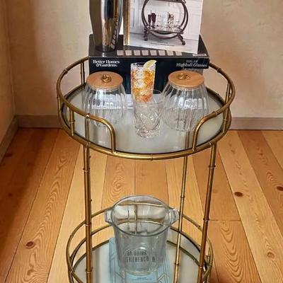 Barcart accessories & book on bar carts