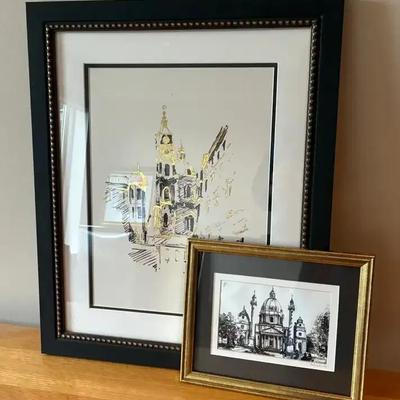 Prints st paul's cathedral in london & other