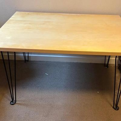 Hairpin leg work table