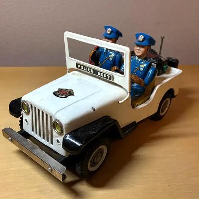 13 5” nomura shinkosha battery operated police patrol jeep