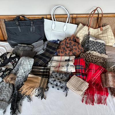 Fashion scarves and bags